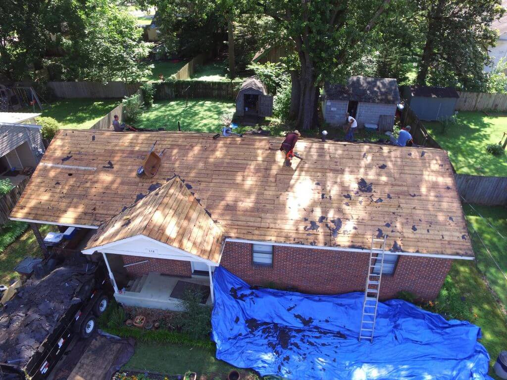 New roof right off the Collierville Town Square