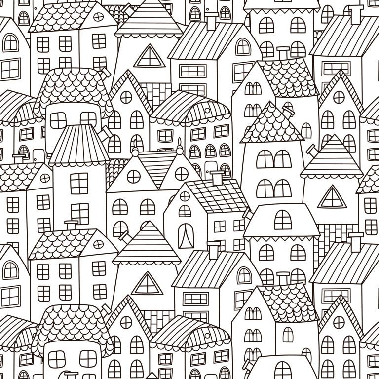 Restoration Roofing Coloring Pages