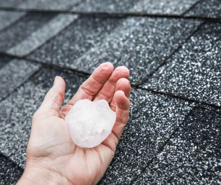 What Does Hail Damage Look Like on a Roof?