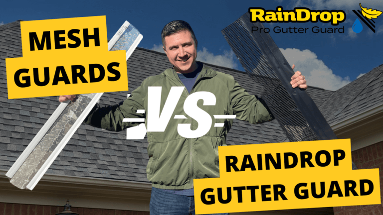 Mesh Gutter Guards vs. Raindrop Gutter Guards