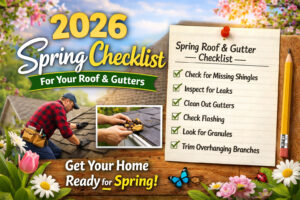 2026 Spring Checklist for Roof and Gutters